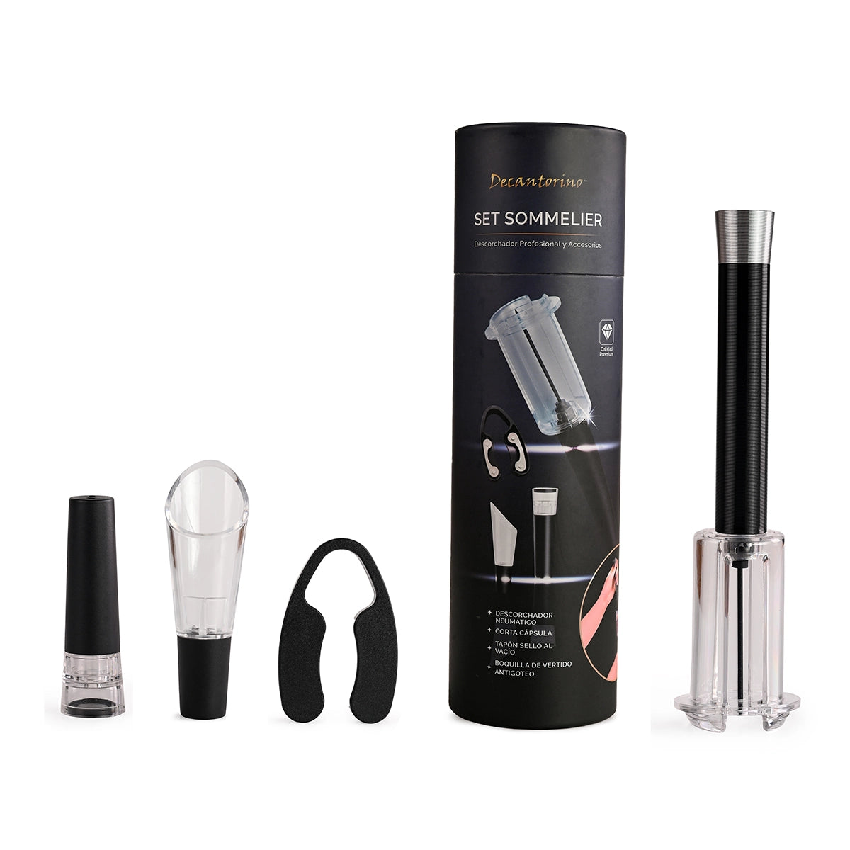 Decantorino - Set Sommelier 4 piezas